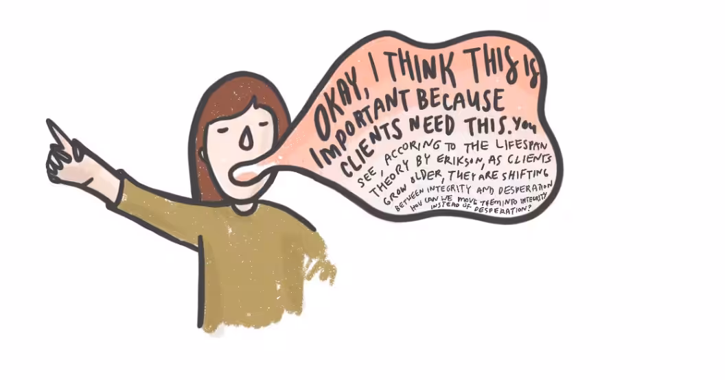 Maybe sometimes it's less about what you say, and more about what you do