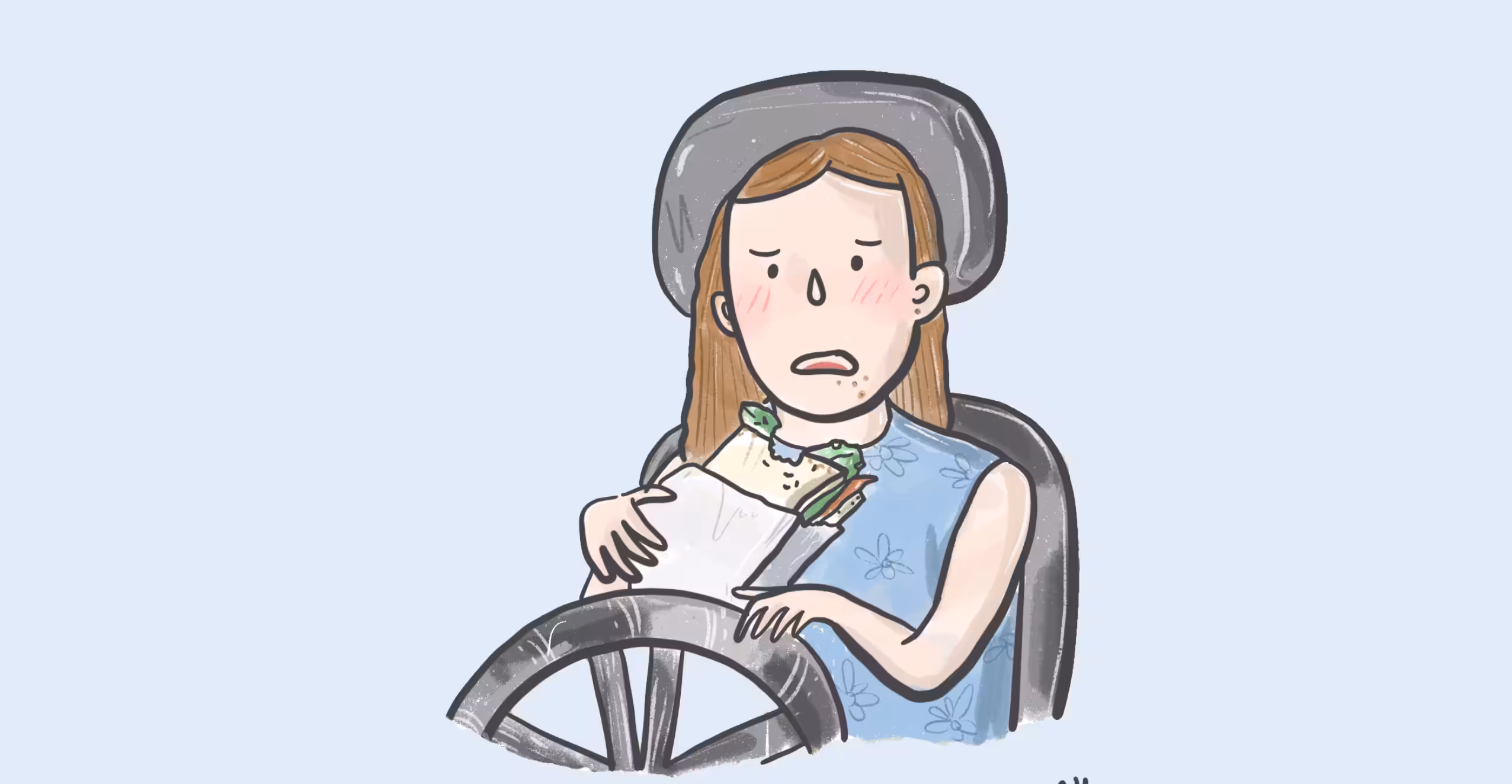 Find yourself having no time for lunch, and having to eat at the car?