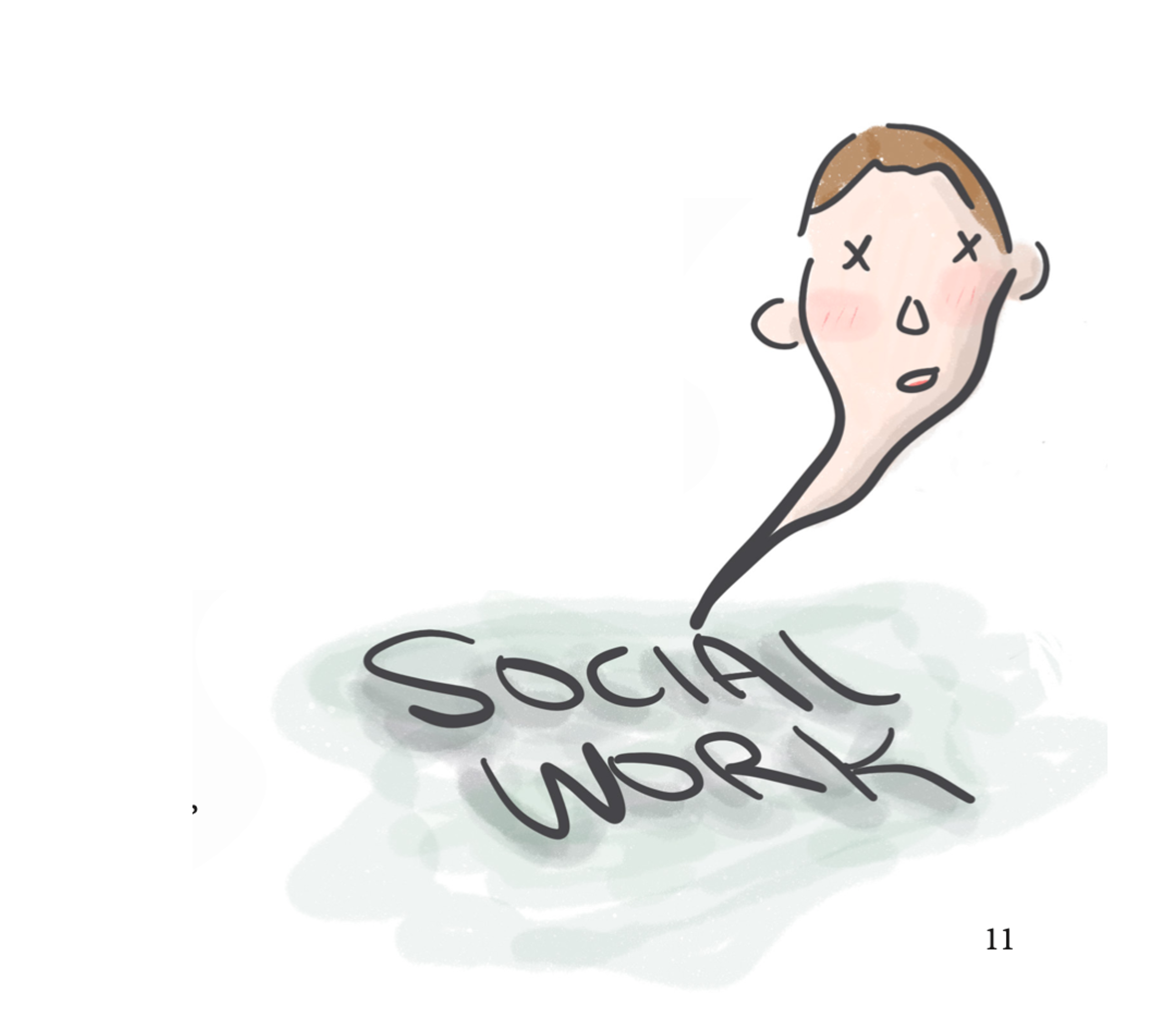 Sometimes social work can feel like this, where the life is being sucked out of you.