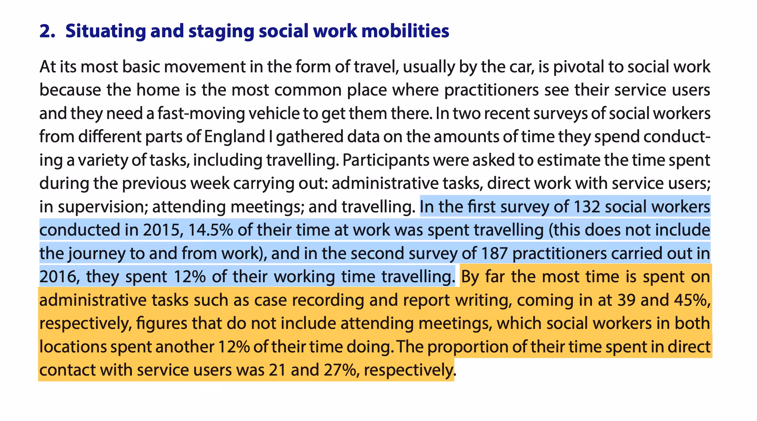 Page 195, of Ferguson’s 2016 article: Professional helping as negotiation in motion: Social work as work on the move, Applied Mobilities, Vol. 1, (2016), 193-206.